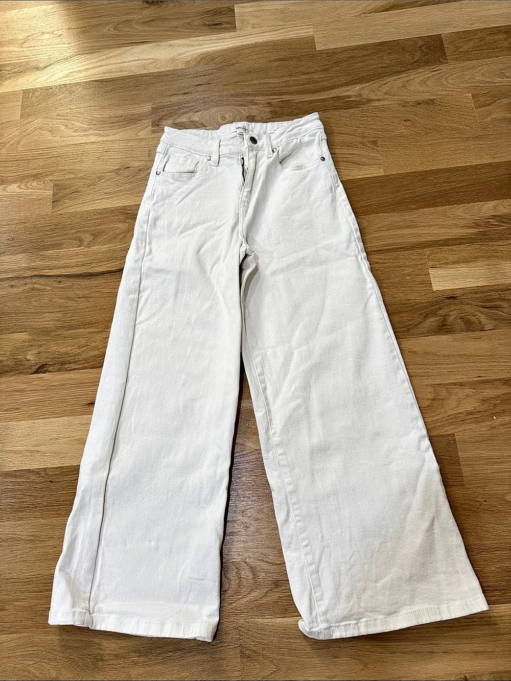 Jessica Simpson Jeans Wide Leg White size 14